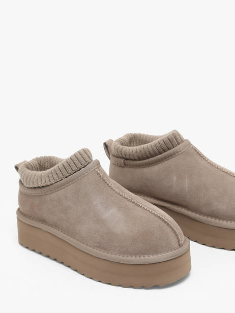 Enkellaarsjes Eggy Platform Colors of california Beige women CYWPLA09 ander zicht 2