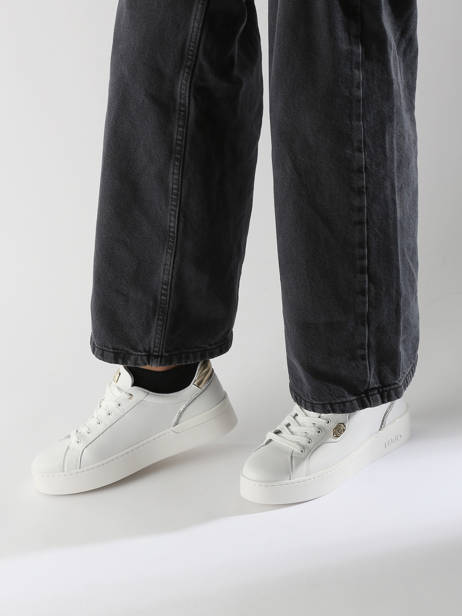 Sneakers Silvia 95 Uit Leder Liu jo Wit accessoires BF4021P0 ander zicht 1