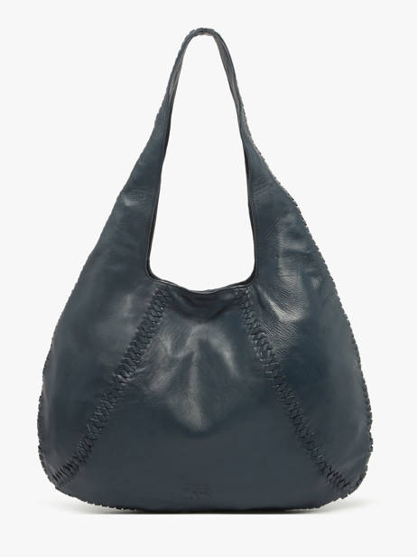 Schoudertas Milan Leder Basilic pepper Blauw milan BMIL01