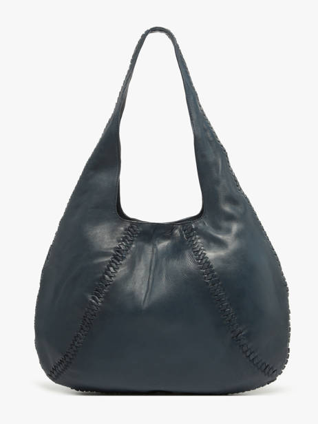 Schoudertas Milan Leder Basilic pepper Blauw milan BMIL01 ander zicht 4