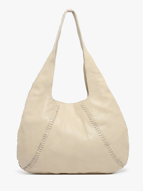 Schoudertas Milan Leder Basilic pepper Beige milan BMIL01 ander zicht 4