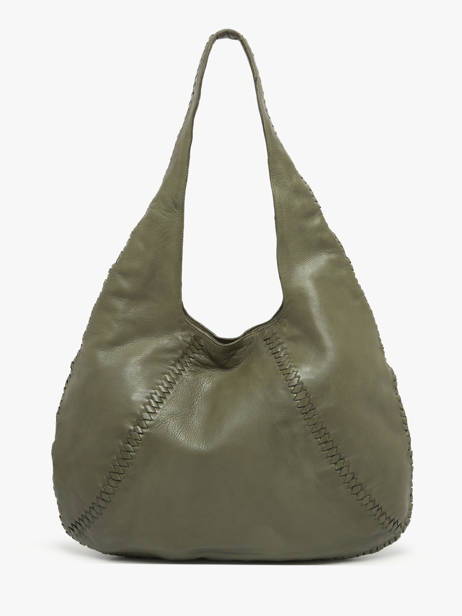 Schoudertas Milan Leder Basilic pepper Groen milan BMIL01 ander zicht 4