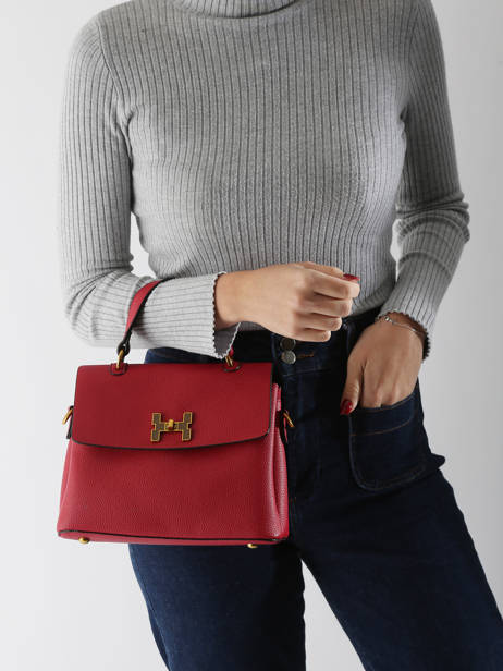 Cross Body Tas Grained Miniprix Rood grained DQ8688 ander zicht 1