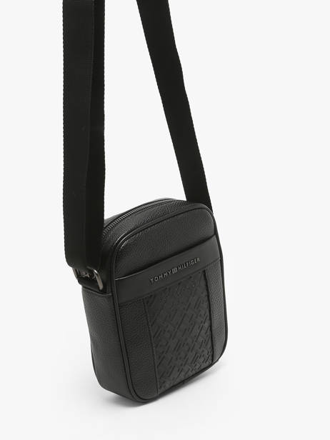 Cross Body Tas Tommy hilfiger Zwart central AM13153 ander zicht 2