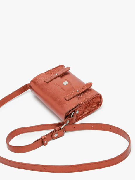 Cross Body Tas Mini Indispensable Ginger Meder Paul marius Oranje ginger MINIGIN ander zicht 2