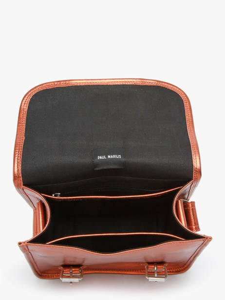 Cross Body Tas La Sacoche S Ginger Leder Paul marius Oranje ginger SACOSGIN ander zicht 3