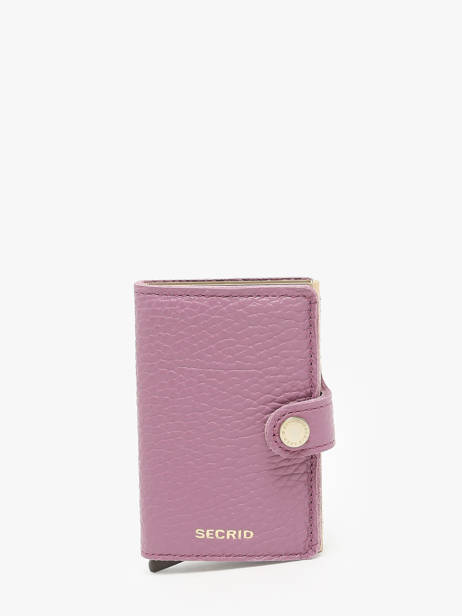 Kaarthouder Leder Secrid Violet pebble MPE