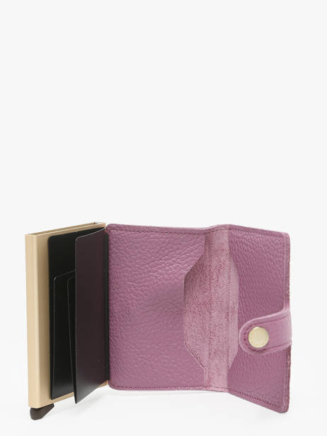 Kaarthouder Leder Secrid Violet pebble MPE ander zicht 1