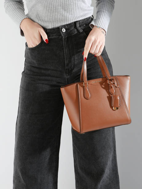Cross Body Tas Taryn Leder Michael kors Bruin taryn F4GTBC1L ander zicht 1