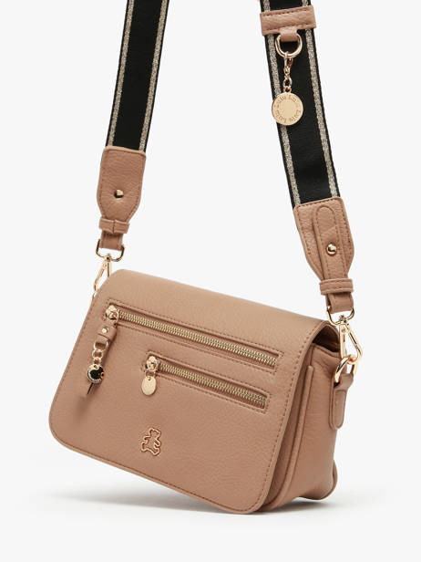 Cross Body Tas Zip Lulu castagnette Bruin zip WILDAN ander zicht 2