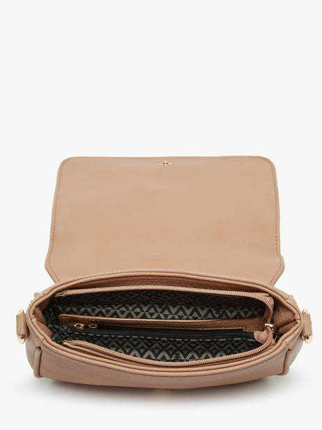 Cross Body Tas Zip Lulu castagnette Bruin zip WILDAN ander zicht 3