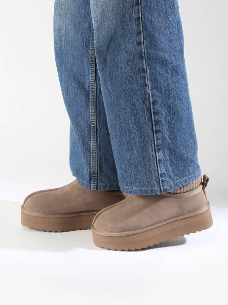 Enkellaarsjes Eggy Platform Colors of california Beige women CYWPLA09 ander zicht 1