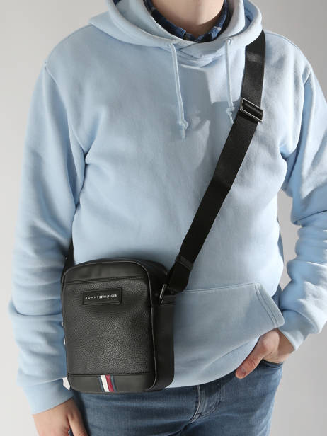 Cross Body Tas Tommy hilfiger Zwart business AM12711 ander zicht 1