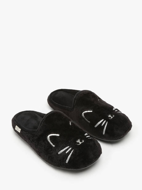 Pantoffels La maison de l'espadrille Zwart women 7 ander zicht 2