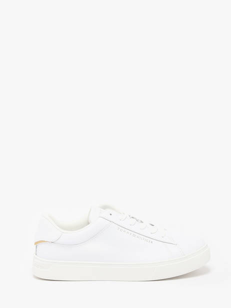 Sneakers Uit Leder Tommy hilfiger Wit women 8320YBS