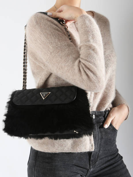 Cross Body Tas Lise Guess Zwart lise QF935221 ander zicht 1