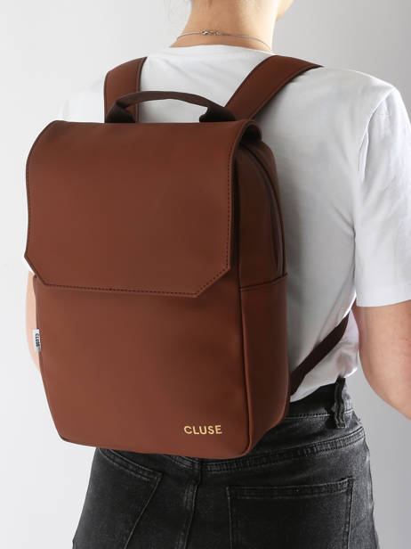 Rugzak Cluse Bruin backpack CX045 ander zicht 1