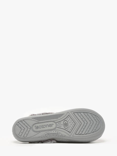 Pantoffels Isotoner Grijs women 97416 ander zicht 4