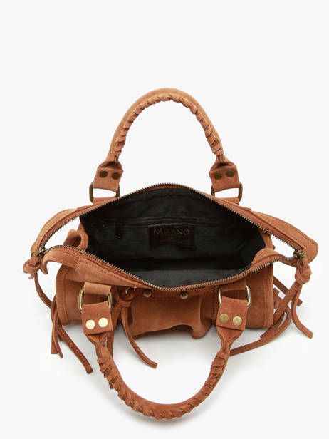 Cross Body Tas Velvet Milano Bruin velvet VE24093 ander zicht 3