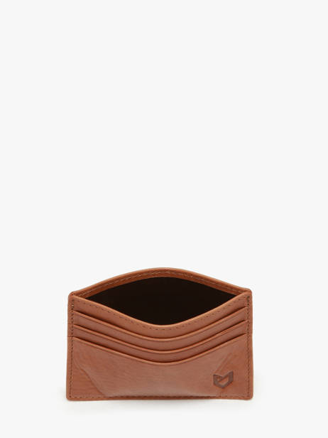 Kaarthouder Leder Yves renard Bruin bovino 192 ander zicht 1