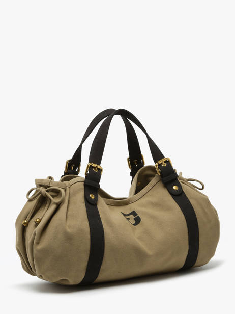 Schoudertas Canvas Katoen Gerard darel Groen canvas DBS01450 ander zicht 1