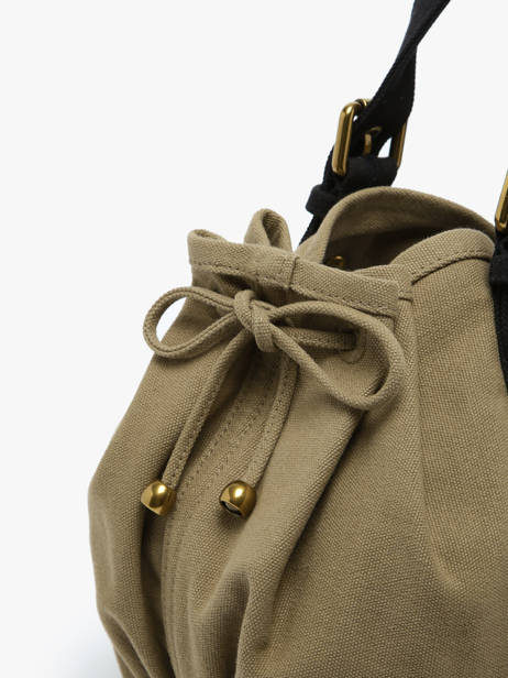 Schoudertas Canvas Katoen Gerard darel Groen canvas DBS01450 ander zicht 2