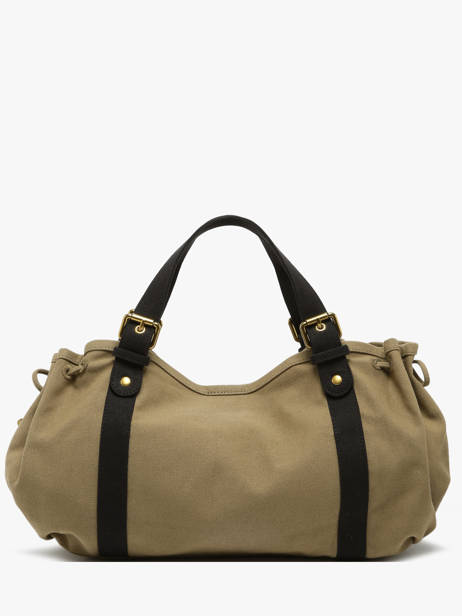 Schoudertas Canvas Katoen Gerard darel Groen canvas DBS01450 ander zicht 4