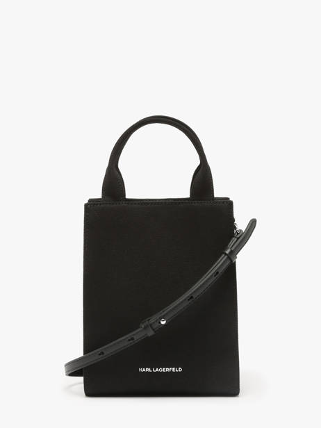 Cross Body Tas K Autograph Katoen Karl lagerfeld Zwart k autograph A1W50026 ander zicht 3