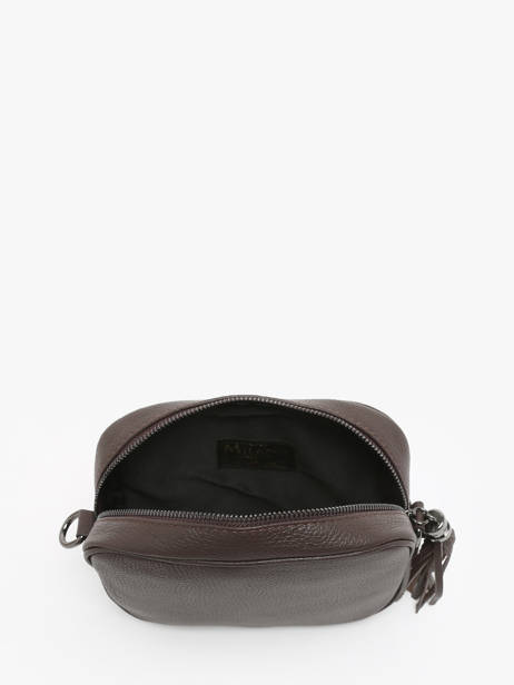 Cross Body Tas Caviar Leder Milano Bruin caviar CA2006N ander zicht 3