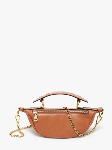 Cross Body Tas Xs Origami Leder Lancel Bruin origami A12526 ander zicht 3