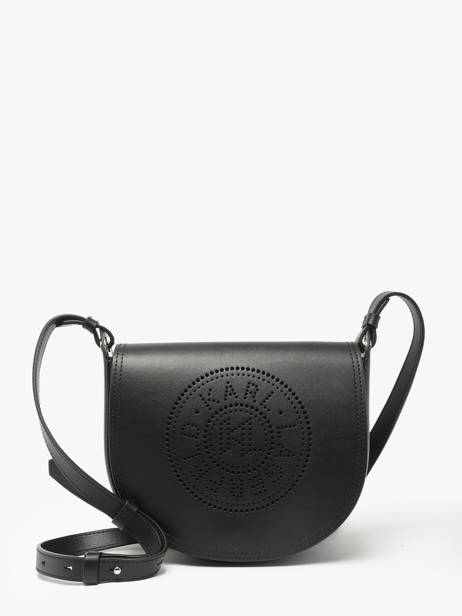 Cross Body Tas K Circle Leder Karl lagerfeld Zwart k circle A1W30212