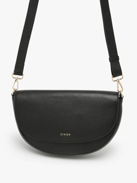 Cross Body Tas Tradition Leder Etrier Zwart tradition ETRA065M ander zicht 2