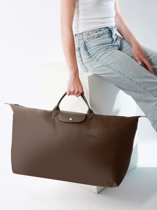 Longchamp Le pliage green Reistassen Bruin