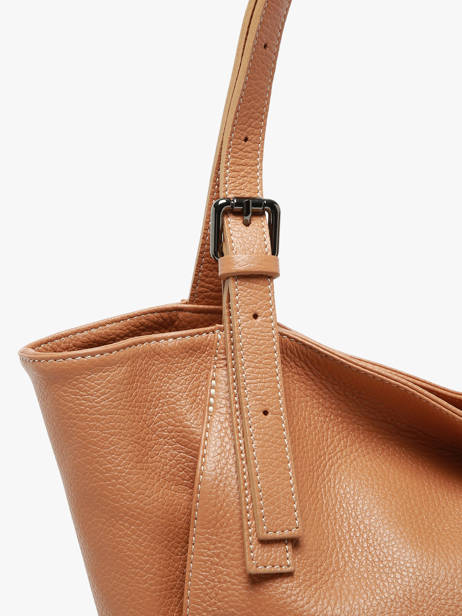 Handtas Caviar Leder Milano Bruin caviar CA24066 ander zicht 2