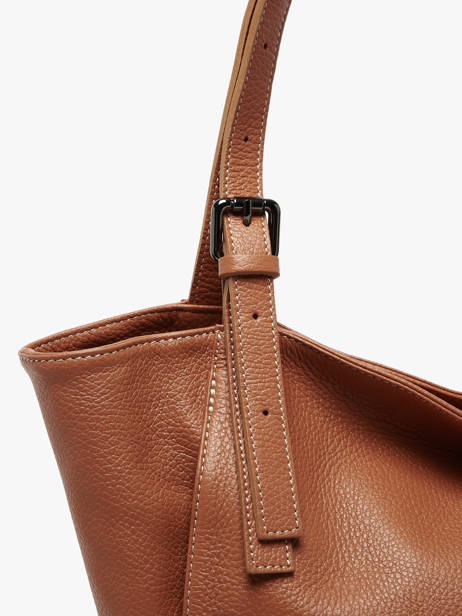 Handtas Caviar Leder Milano Bruin caviar CA24066 ander zicht 2