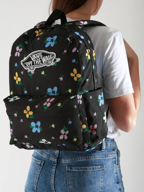Rugzak 1 Compartiment Vans Zwart backpack VN000H4Y ander zicht 1