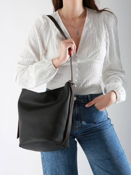 Schoudertas Rugzak M Cavalier Leder Etrier Zwart cavalier ECLR126M ander zicht 1