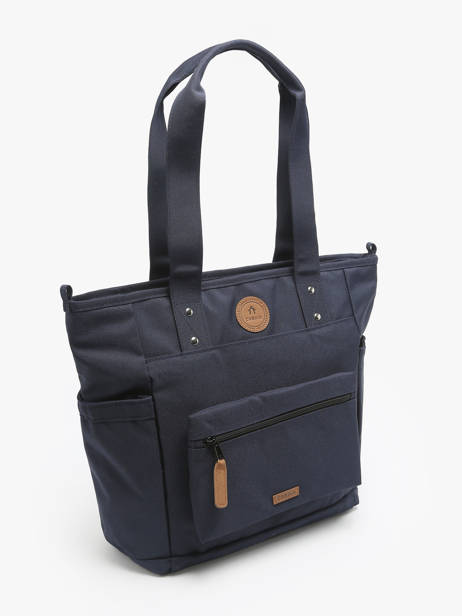 Schoudertas A4 Formaat Adventurer Gerecycleerd Polyester Cabaia Blauw adventurer TOTEBAGM ander zicht 2