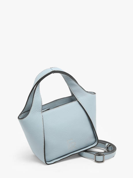Cross Body Tas S Foudre Leder Etrier Blauw foudre EFOD107S ander zicht 2