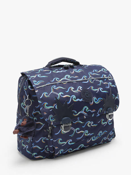 Boekentas 2 Compartimenten Kipling Blauw back to school / pbg PBGI7055 ander zicht 2