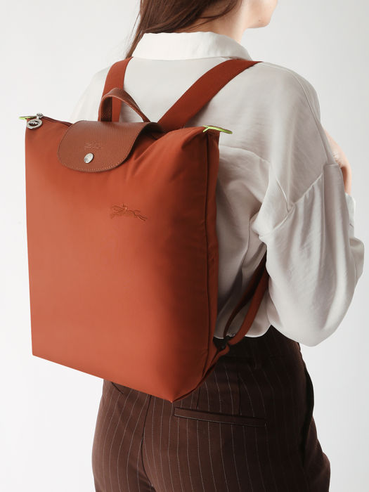 Longchamp Le pliage green Rugzak Bruin