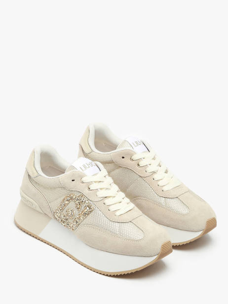 Sneakers Dreamy 02 Uit Leder Liu jo Beige women BA5035PX ander zicht 2