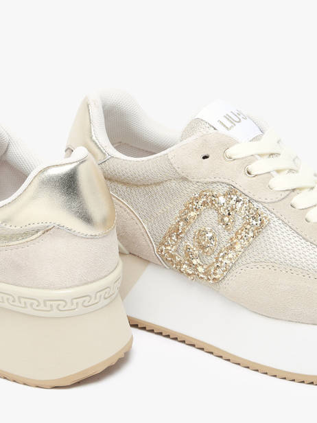 Sneakers Dreamy 02 Uit Leder Liu jo Beige women BA5035PX ander zicht 3