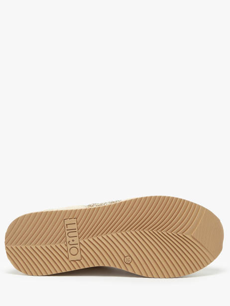 Sneakers Dreamy 02 Uit Leder Liu jo Beige women BA5035PX ander zicht 5