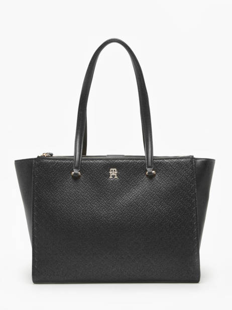 Schoudertas Th Eternity Polyurethaan Tommy hilfiger Zwart th eternity AW16948