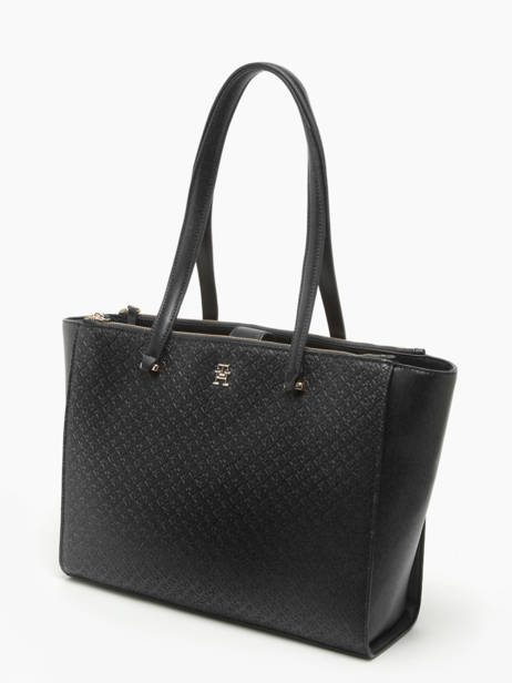 Schoudertas Th Eternity Polyurethaan Tommy hilfiger Zwart th eternity AW16948 ander zicht 2