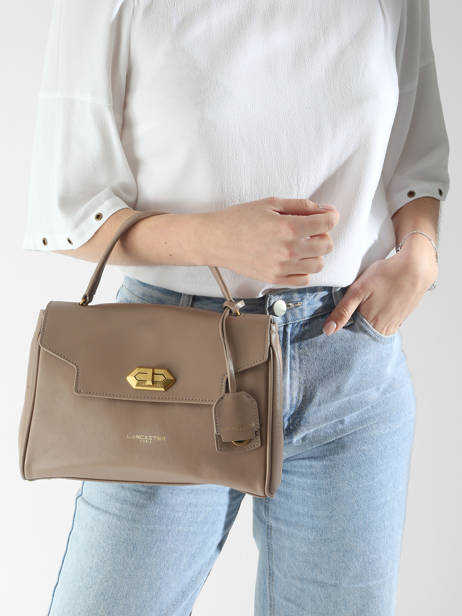 Handtassen Donna Grace Leder Lancaster Beige donna grace 70 ander zicht 1
