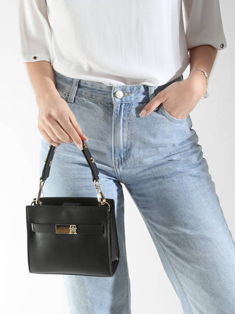 Cross Body Tas Th Heritage Tommy hilfiger Zwart th heritage AW16896 ander zicht 1