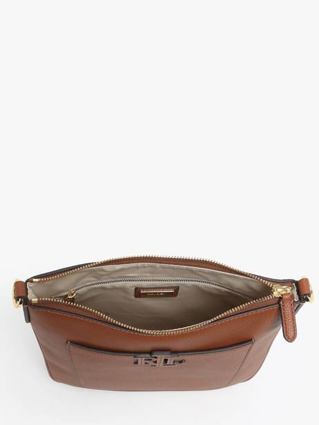 Cross Body Tas Cameryn Leder Lauren ralph lauren Bruin cameryn 31970152 ander zicht 3