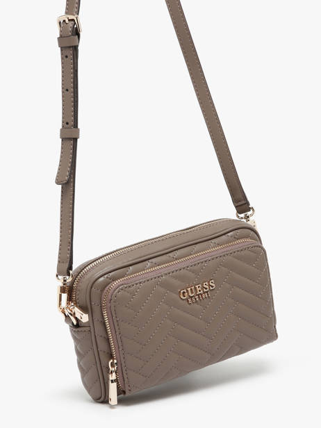 Cross Body Tas Eco Carly Polyurethaan Guess Bruin eco carly QG950814 ander zicht 2